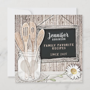 Retro Chalkboard, Mason Jar en Daisy