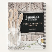 Retro Chalkboard, Mason Jar en Daisy Notitieboek (Achterkant)