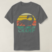 Retro Champ Lake Champlatte Monster Grafisch T-shirt (Design voorkant)