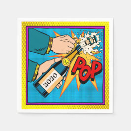 Retro Champagne (Feest) Cocktail Servetjes Servet