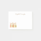 Retro Champagneflessen Glam Retro Stijl Jaren 60 Post-it® Notes (Voorkant)