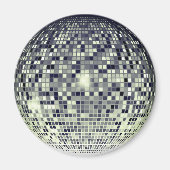 Retro charme en funky ritmes - discobal magneet (Voorkant)