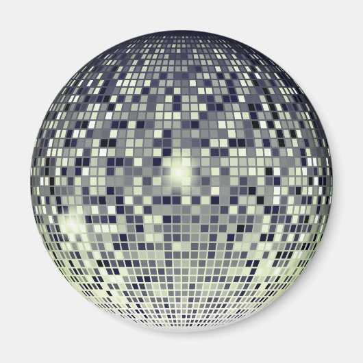 Retro charme en funky ritmes - discobal magneet (Voorkant)