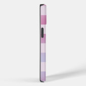 Retro Checker Geruite verloop Paarse patroon Case-Mate iPhone Case (Achterkant / Rechts)