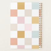 Retro Checker Nom Vintage Monogramme (Dos)