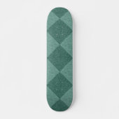RETRO CHECKERBOARD BLUE Skateboard (Devant)