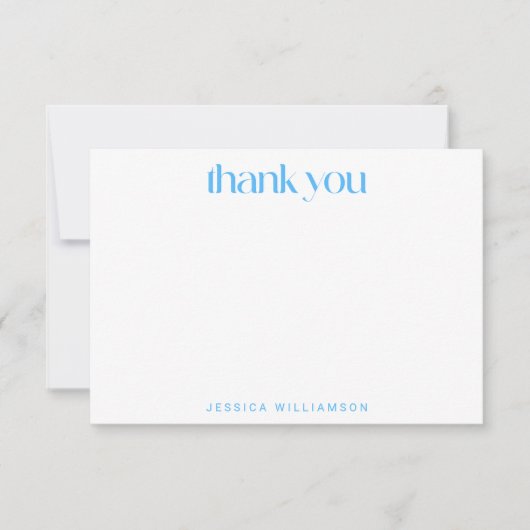 Retro Checkerboard Light Blue Custom Vrijgezellenf Bedankkaart (Voorkant)