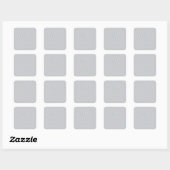 Retro Checkerboard Sage Green Paars Check Patroon Vierkante Sticker (Vel)