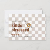 Retro Checkered Candle Care Bedankkaart (Voorkant)