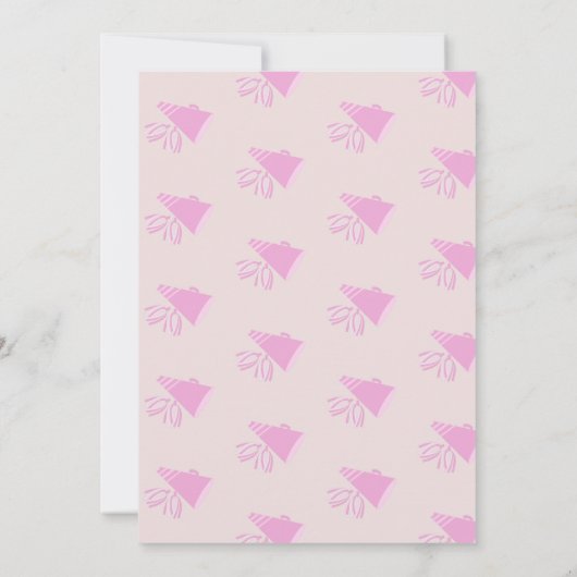 Retro Cheerleading Feest Verjaardagsuitnodiging (Achterkant)