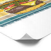 Retro  Cheeseburger Design Costume Hamburge Poster (Hoek)