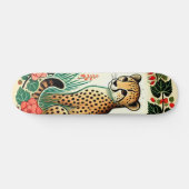 Retro Cheetah Skateboard (Horizontaal)