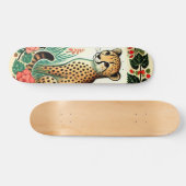 Retro Cheetah Skateboard (Horizontaal)