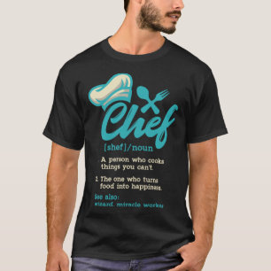 Retro Chef Definitie Koken Guru Chief Cook T-shirt