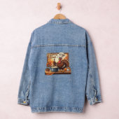 Retro Chef Turkije Thanksgiving Classic T-shirt Denim Jacket (Hangar)