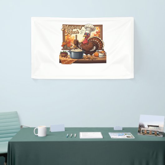 Retro Chef Turkije Thanksgiving Classic T-shirt Spandoek (Beurs)