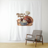 Retro Chef Turkije Thanksgiving Oversized T-shirt Wandkleed (In situ)