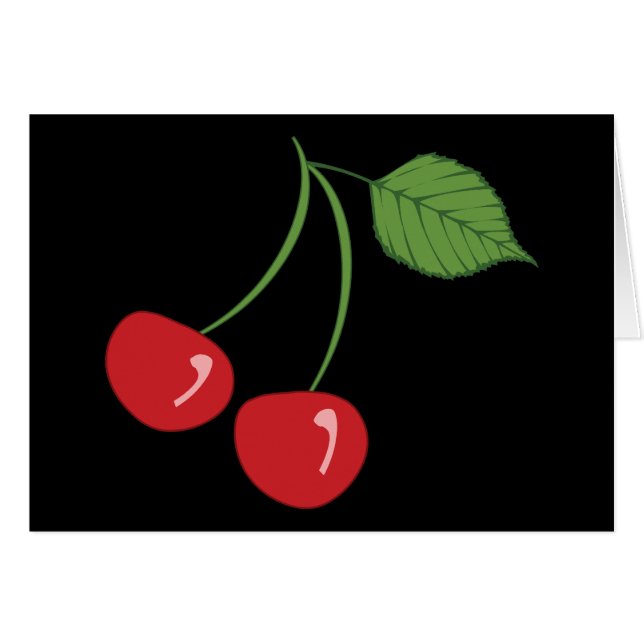 Retro Cherries (Voorkant Horizontaal)