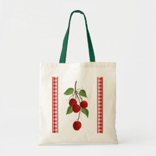 Retro Cherries Canvas tas