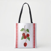 Retro Cherries Canvas tas (Voorkant)