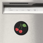 Retro Cherries Magneet (Insitu (Vaatwasser))