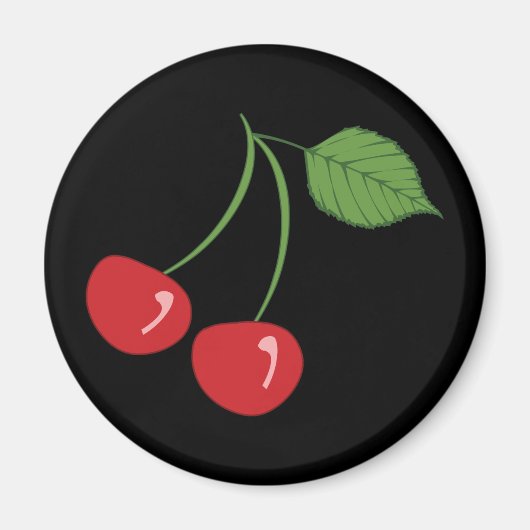 Retro Cherries Magneet (Voorkant)
