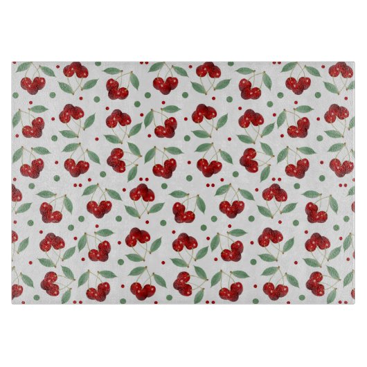 Retro Cherries Snijplank (Voorkant)