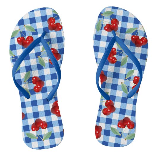 Retro Cherries Teenslippers (Voetbed)