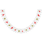 Retro Cherry 1e Verjaardag Vlaggetjes (Alle)