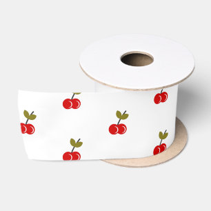 Retro Cherry Berry 1e Verjaardag Rood en groen Lint