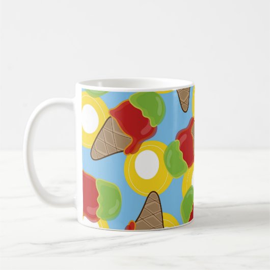 Retro Cherry en Limoen Ice Cream Mok (Links)