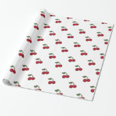 Retro Cherry Holiday All Occasion Inpakpapier (Uitgerold)