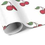 Retro Cherry Holiday All Occasion Inpakpapier (Rol Hoek)