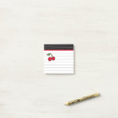 Retro Cherry Notitieblok Post It Notes (Op bureau)