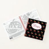 Retro Cherry Recette Carnet livre de cuisine cadea (Intérieur)
