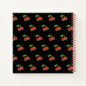 Retro Cherry Recette Carnet livre de cuisine cadea (Dos)