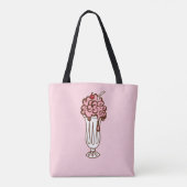 Retro Cherry Soda Canvas tas (Achterkant)