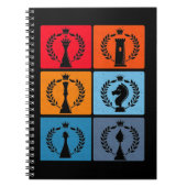 Retro Chess Board game Lover Notitieboek (Voorkant)