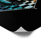 Retro  Chess Piece Chess Master Club Poster (Hoek)