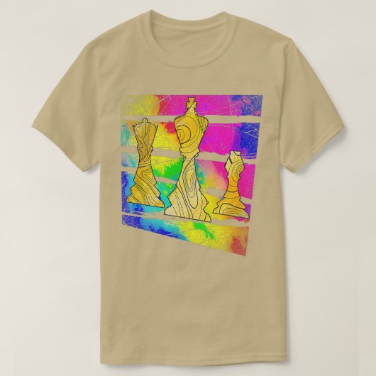 Retro Chess T-shirt (Design voorkant)