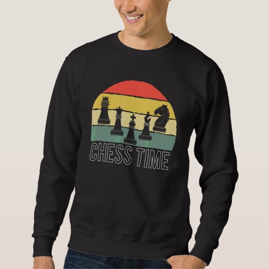 Retro Chess Time Chess Player Trui (Voorkant)
