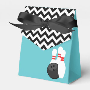 Retro Chevron Bowling Favor Boxen Bedankdoosjes