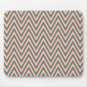 Retro Chevron Patroon Cool Muismat