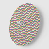 Retro Chevron Pattern Grote Klok (Hoek)