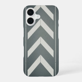 Retro Chevron Road Mark iPhone 16 Hoesje