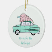 Retro Chevy BelAir kerstversiering Keramisch Ornament (Links)
