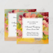 Retro Chic Elegant Roze  Bloemen Primroses Kaart (Voorkant / Achterkant)