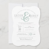 Retro Chic Faire-part de mariage (Devant)