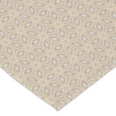 Retro Chic Grey Beige Taupe Bruin Mandala Patroon Tafelkleed (Gekanteld)