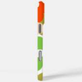 Retro Chic Groen, Rood & Paarse Bloempatroon Case-Mate iPhone Case (Achterkant / Rechts)